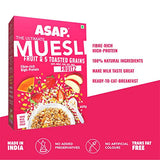 ASAP Wholegrain High Protein Breakfast Muesli with flavour of Fruitz, White Chocolate & 5 Toasted Grains | Omega-3 & Fibre Rich | 420g - Pack of 2