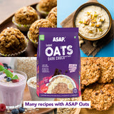 ASAP Dark Choco Instant Oatmeal 1 kg with Almonds & Raisins | High on fibre and helps reduce cholesterol | 100% Whole Grains | 100% Natural | No Maltodextrin, artificial flavours or preservatives