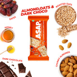 ASAP Almond and Dark Chocolate Granola Bars, 35g Each - Box of six