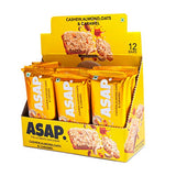 ASAP Healthy Protein Energy Bars with Cashew, Almond, Caramel & Oats | High Fiber | 12 Bars | Pack of 1|420 gms