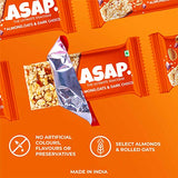 ASAP Healthy Granola Snack Bars with Dark Chocolate & Almond | 12 Bars | Pack of 2