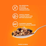 ASAP - Ultimate Muesli - DARK CHOCO Power of 5 toasted grains (Oats, Wheat, Corn, Rice and Ragi), Almonds and Dark Choco Fibre-rich & high-in-protein