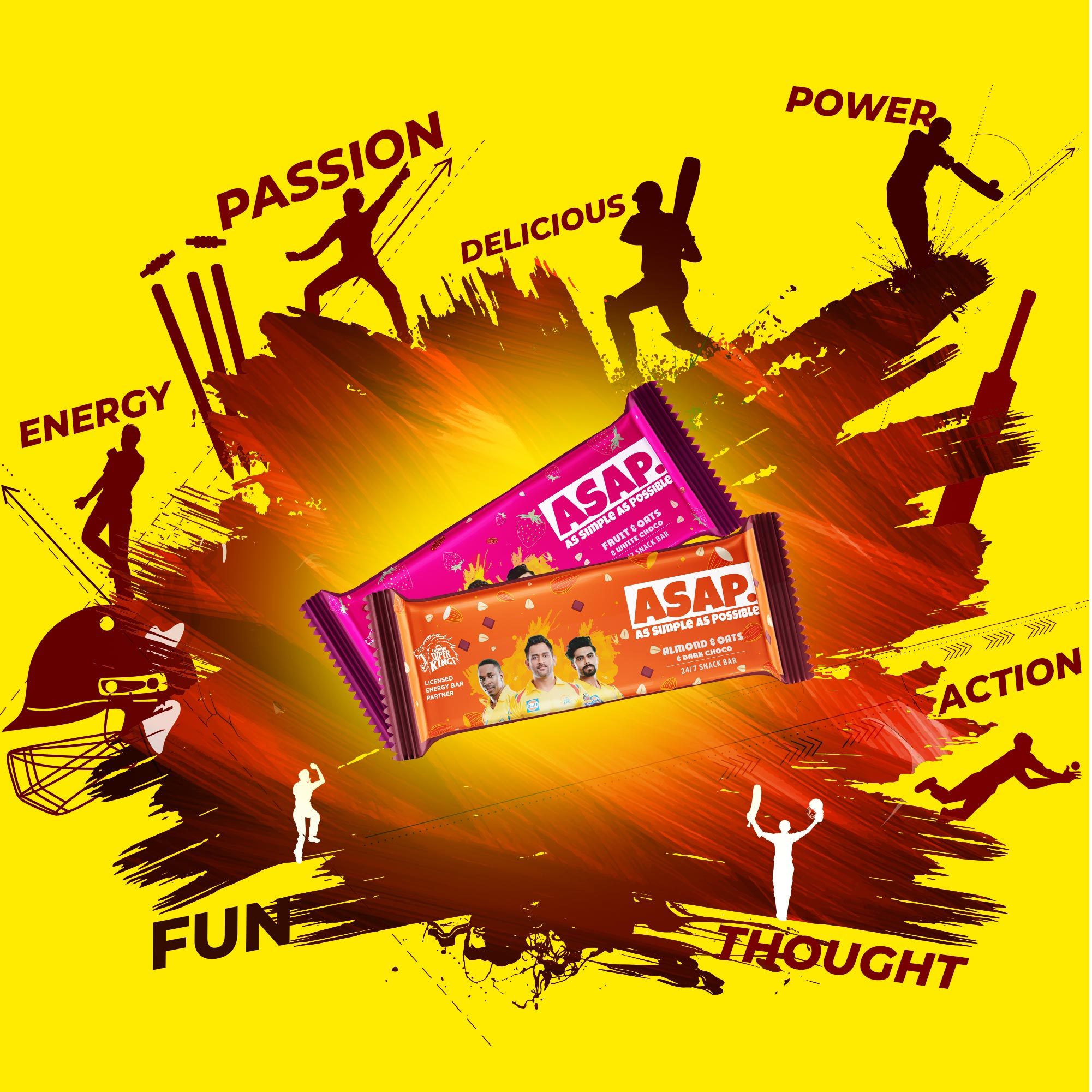 ASAP Festive pack of 12 snack bars - limited time special edition CSK packs