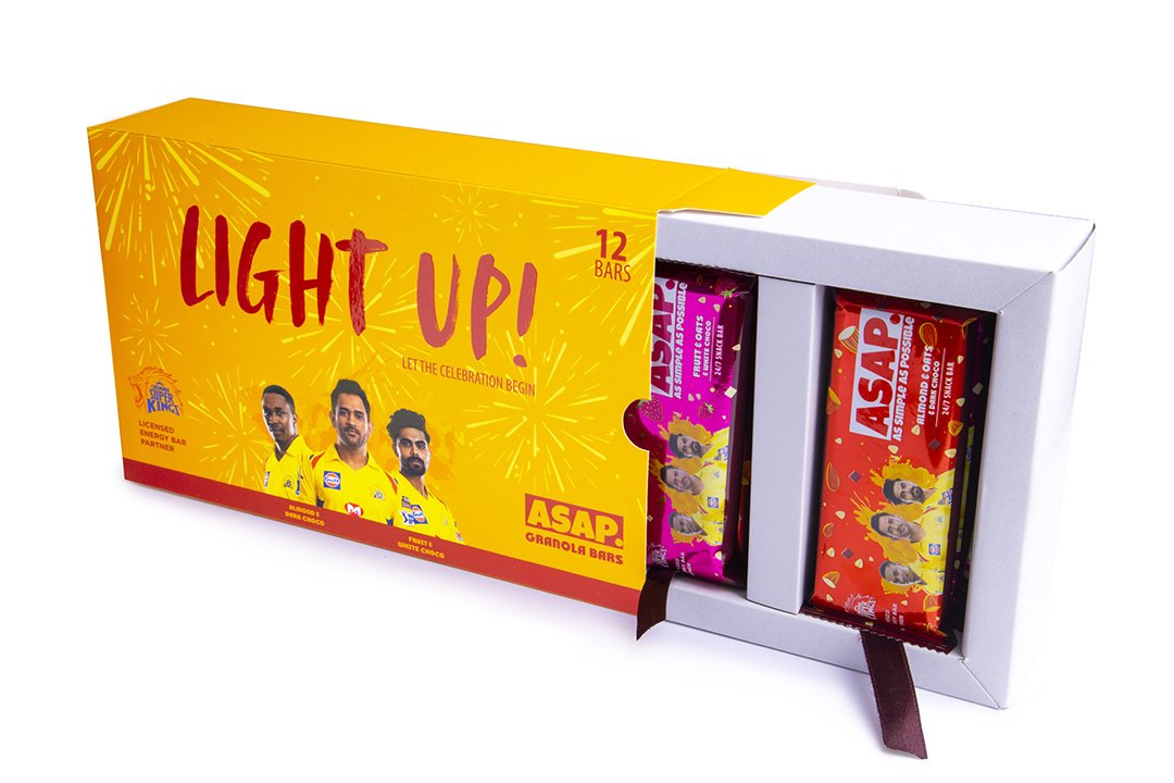 ASAP Festive pack of 12 snack bars - limited time special edition CSK packs